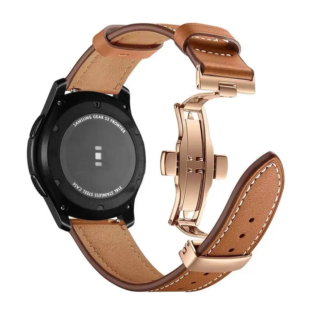 Titan Smartwatch Accessories - Pulseira de couro de 20mm 22mm